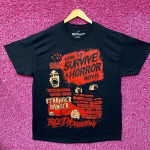 How To Survive A Horror Movie Bloody Disgusting T-Shirt XL